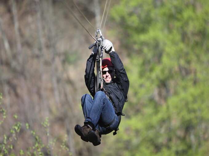 जिप लाइनिंग - Zip Lining in Bangalore in Hindi