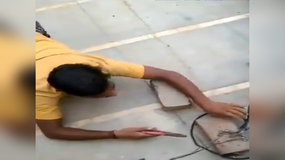 गाजियाबाद: बिजली चोरी करते रंगे हाथ पकड़ा गया कटियाबाज, सोशल मीडिया पर वीडियो वायरल