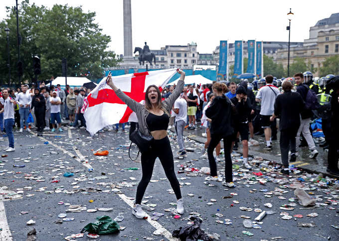 England Supporters at Wembley Stadium