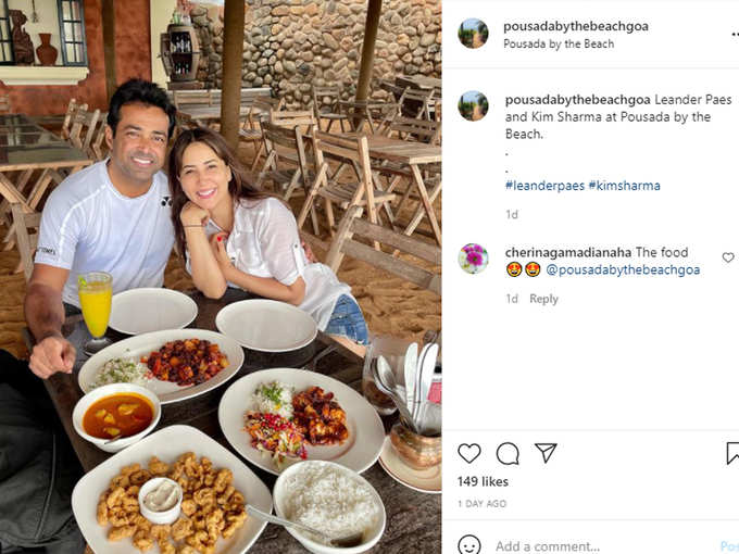 Kim Sharma and Leander Paes have been holidaying in Goa