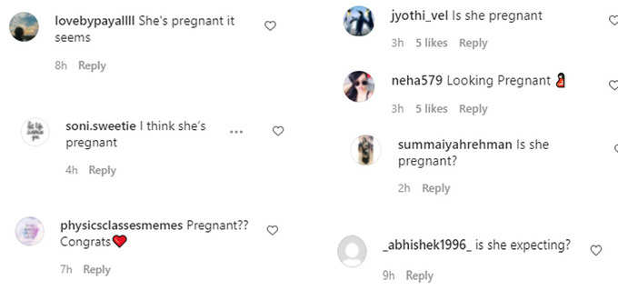 sonam kapoor pregnant cmnts