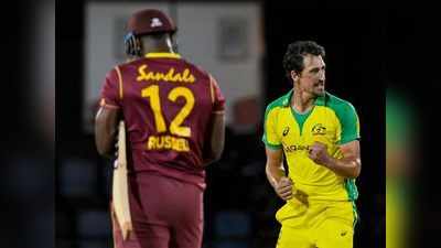 WI vs AUS Match Highlights: आखिरी ओवर में रसल नहीं दिखा पाए मसल पावर, स्टार्क लगाया विंडीज की जीत पर स्टॉप