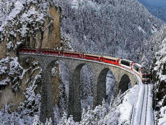 ग्लेशियर एक्सप्रेस, स्विट्जरलैंड - Glacier Express, Switzerland in Hindi