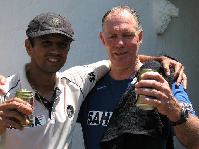 Rahul Dravid and Greg Chappell