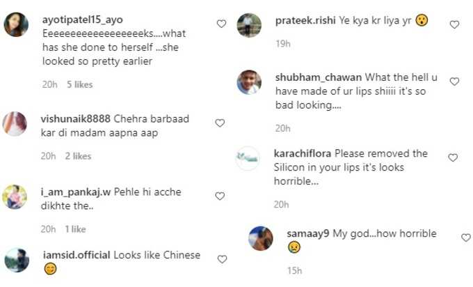 ayesha comments