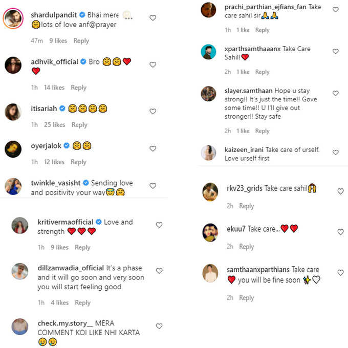 sahil anand post comments