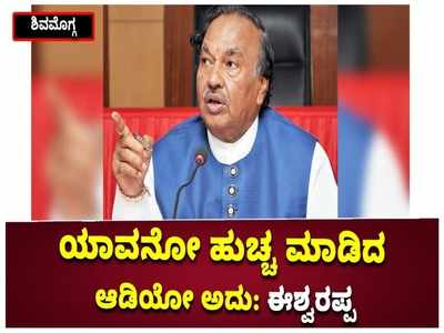 ಹೋದರೆ ಗೂಟ ಹೋಯ್ತು, ನನಗೂ ಎಪ್ಪತ್ತೆರಡಾಯ್ತು; ಯಾವನೋ ಹುಚ್ಚ ಮಾಡಿದ ಆಡಿಯೋ ಅದು: ಸಚಿವ ಕೆ.ಎಸ್‌ ಈಶ್ವರಪ್ಪ