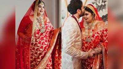 महाराष्ट्र की इस प्लस साइज दुल्हन ने पहनी दीपिका पादुकोण की शादी वाली साड़ी, इंटरनेट पर मिल रही वाहवाही
