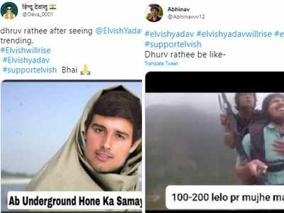 ट्विटर पर भीड़े Elvish Yadav और Dhruv rathee के फैंस, जमकर हुई Memes की बारिश!