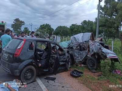 Hyd-శ్రీశైలం హైవేలో ఘోర ప్రమాదం.. 8 మంది అక్కడికక్కడే మృతి