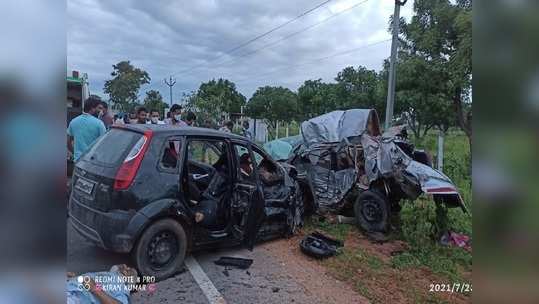 Hyd-శ్రీశైలం హైవేలో ఘోర ప్రమాదం.. 8 మంది అక్కడికక్కడే మృతి 