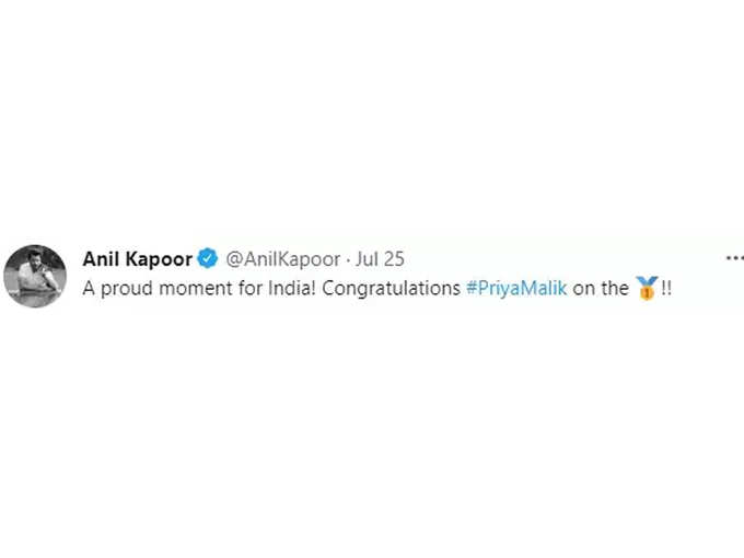 Anil Kapoor Tweet