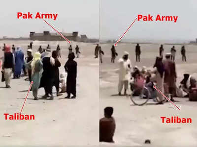 अफगाणिस्तानच्या सीमेत तालिबानसोबत पाकिस्तानी लष्कर?; व्हिडिओ व्हायरल