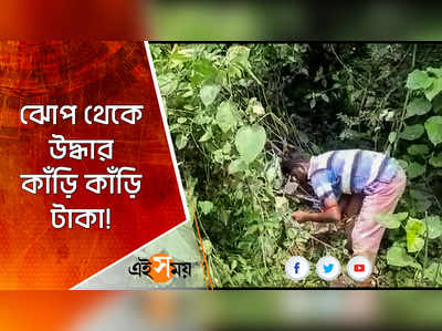 ঝোপ থেকে উদ্ধার কাঁড়ি কাঁড়ি টাকা!