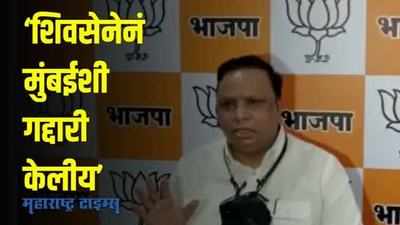 BJP - Shivsena | मुंबईतील सत्ताधारी शिवसेनेनं मुंबईशी गद्दारी केलीय: आशिष शेलार