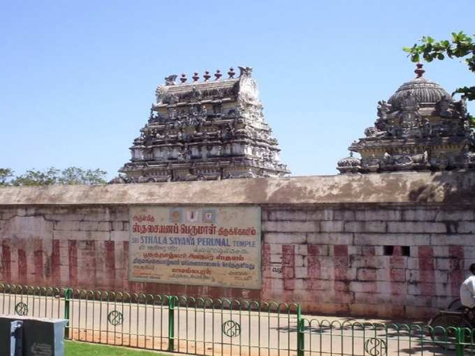 स्थलसायन पेरुमल मंदिर महाबलीपुरम - Sthalasayana Perumal Temple Mahabalipuram in Hindi
