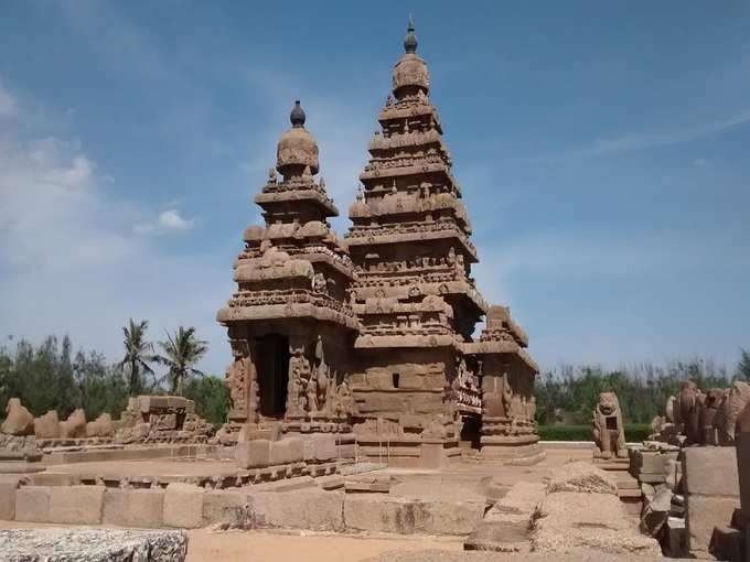 शोर मंदिर महाबलीपुरम - Shore Temple Mahabalipuram In Hindi