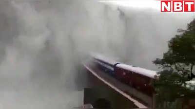कर्नाटक-गोवा बॉर्डर पर बारिश के चलते रुकी ट्रेन तो दूधसागर वॉटरफॉल का दिखा बेहद खूबसूरत नजारा, देखें वीडियो