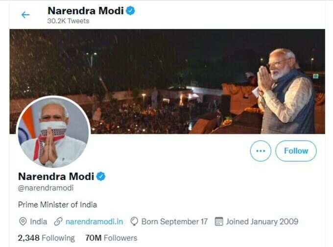 Narendra Modi Twitter