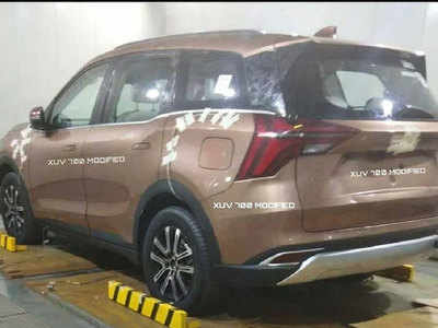 पहली बार सामने आया Mahindra XUV 700 का लुक, जानें डीटेल