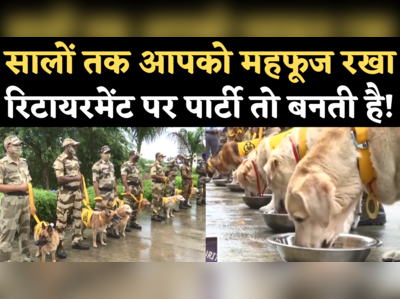 CISF Dogs Farewell: दिल्ली मेट्रो की सुरक्षा करने वाले CISF के 7 डॉगी रिटायर, दी गई शानदार विदाई