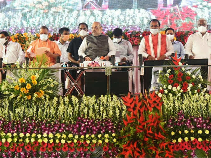 Amit Shah in Lucknow