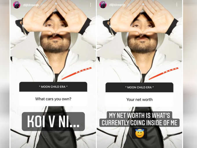 Diljit Dosanjh Instagram Story