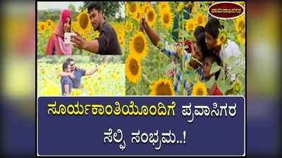 ಸೂರ್ಯಕಾಂತಿಯೊಂದಿಗೆ ಪ್ರವಾಸಿಗರ ಸೆಲ್ಫಿ ಸಂಭ್ರಮ; ಬಂಡೀಪುರ, ಹಿಮವದ್‌ ಗೋಪಾಲಸ್ವಾಮಿ ಬೆಟ್ಟದ ರಸ್ತೆಯಲ್ಲಿ ಸೆಲ್ಫಿ ಟ್ರೆಂಡ್‌..!