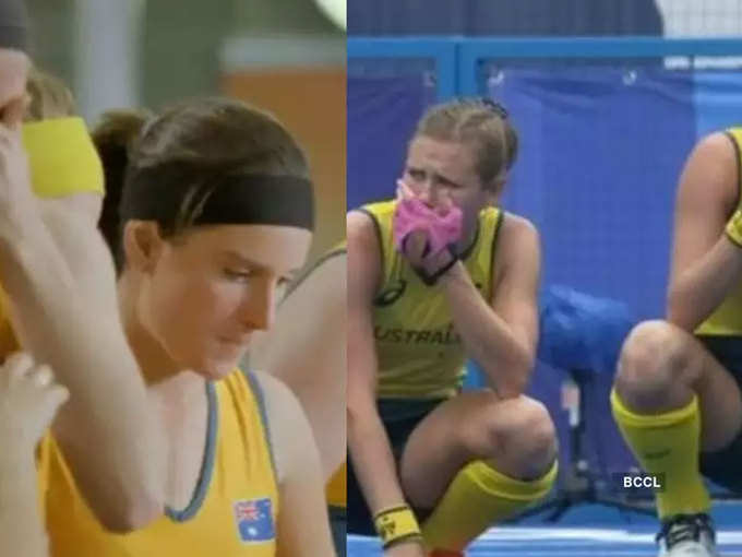 हार के बाद रोते हुए ऑस्ट्रेलिया के खिलाड़ी