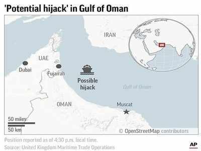 ब्रिटिश नेवी ने यूएई तट के पास जहाज के हाईजैक होने की जतायी आशंका