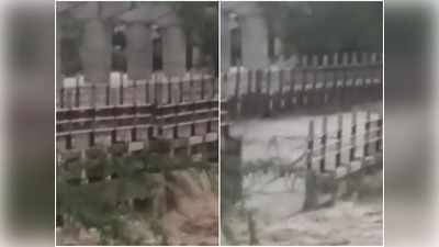 दतिया में बाढ़ ने मचाई तबाही, तिनके की तरह ढह गया रतनगढ़ माता मंदिर के नीचे बना पुल