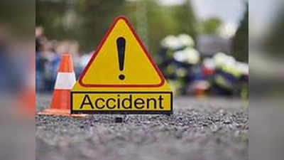 A terrible accident सातारा: शिरवळजवळ भीषण अपघात; WagonR चा चक्काचूर, ३ ठार