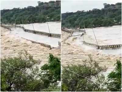 दतिया में एक और पुल धराशायी, सिंध नदी के बहाव में बह गया सनकुआ का पुल