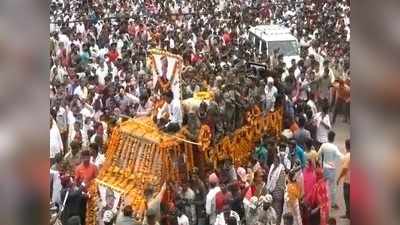 बुलडाण्याचे वीर जवान कैलास पवार यांच्यावर शासकीय इतमामात अंत्यसंस्कार