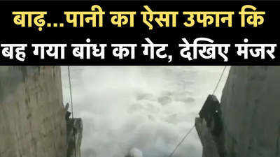 आंध्र प्रदेश के कृष्णा जिले में पुलिचिंतला डैम का एक गेट बहा, देखें वीडियो