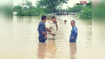 राजस्थान के हाड़ौती संभाग में 7वें दिन भी बाढ़, झालावाड़ की सभी नदियां भारी उफान पर, खानपुर कस्बा डूबा