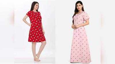 इन Nightgown को पहनकर आपको मिलेगा कंफर्ट और बोल्ड लुक, खूबसूरत कलर ऑप्शन में हैं उपलब्ध