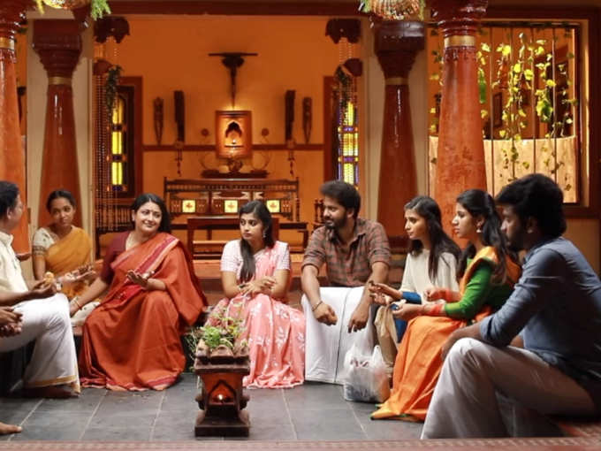 சந்தியா - சரவணன் இருவரையும் கோவிலுக்கு அனுப்பும் சிவகாமி