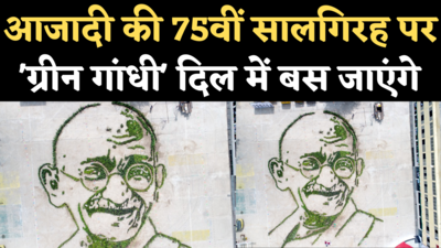 Green Gandhi in Chhindwara: आजादी की 75वीं सालगिरह पर कीजिए 15 हजार पौधों से तैयार ग्रीन गांधी के दीदार