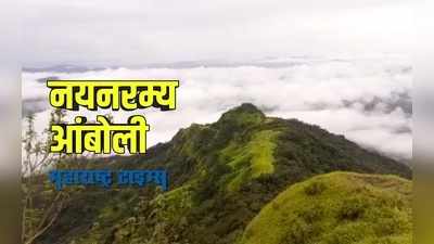 Sindhudurg : आंबोली घाटात निसर्गानं पांघरली ढगांची चादर