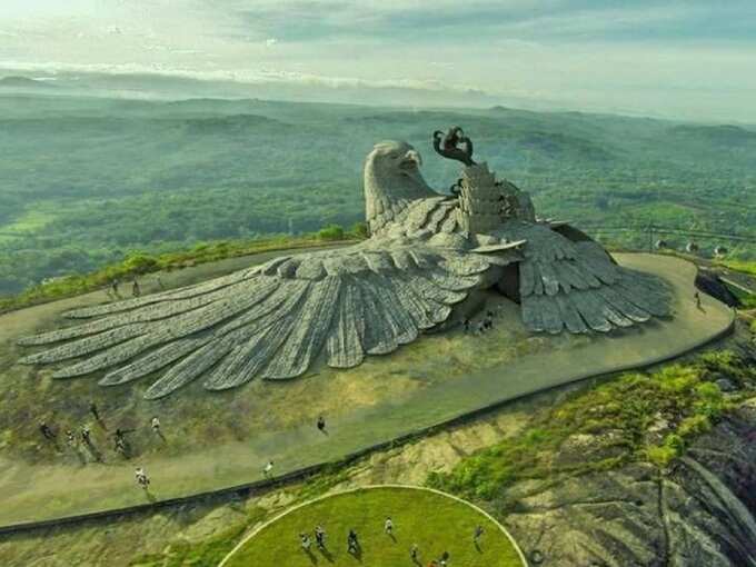 कोल्लम में जटायु अर्थ सेंटर - Jatayu Earth Centre in Kollam in Hindi