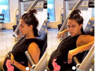 Pregnancy Workout : प्रेग्नेंसीमध्येही जिमशिवाय करमेना, नेहा धुपियाने शेअर केलेला तो व्हिडिओ ठरतोय चर्चेचा विषय, गरोदरपणात व्यायाम करणं योग्य आहे का?