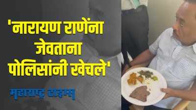 Prasad Lad : नारायण राणे जेवत असताना पोलिसांनी त्यांना खेचलं; व्हिडिओ असल्याचा प्रसाद लाड यांचा दावा