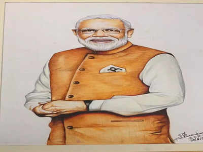 PM Modi News: भाई वाह! मन आनंदित हो गया... बेंगलुरु के स्टूडेंट की बनाई पेंटिंग्स देखकर गदगद हुए पीएम नरेंद्र मोदी