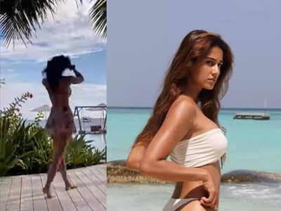 दिशा पाटनी ने शेयर किया मालदीव वाला ग्लैमरस वीडियो, यूं ले रहीं समंदर का मजा