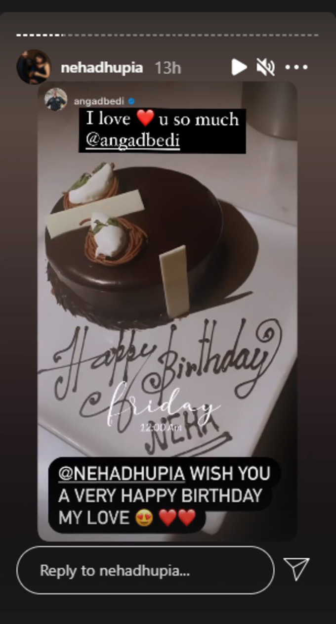 neha dhupia insta story