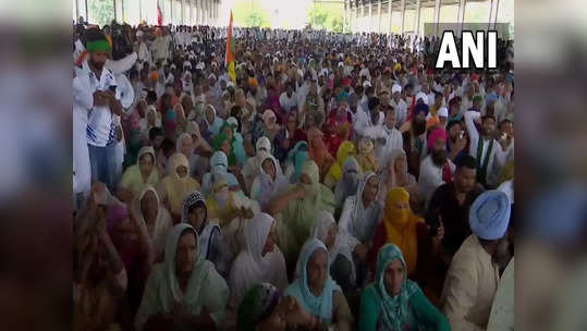 Karnal News: प्रदर्शन के दौरान बर्बर लाठीचार्ज के खिलाफ करनाल में महापंचायत, बड़ी संख्या में जुटे किसान