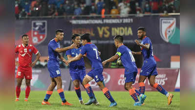 India vs Nepal friendly football match: অনিরুদ্ধ থাপার গোলে সমতা ছেত্রী ব্রিগেডের