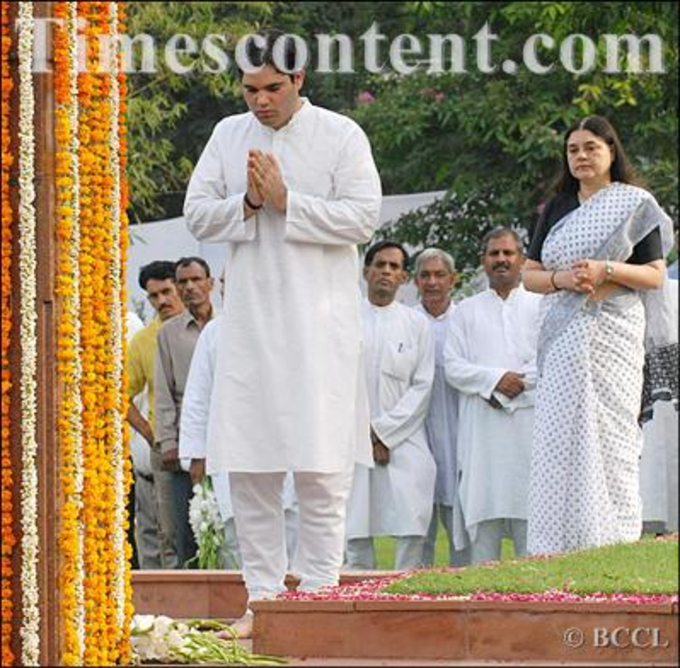 Varun gandhi pay tribute to Sanjay Gandhi