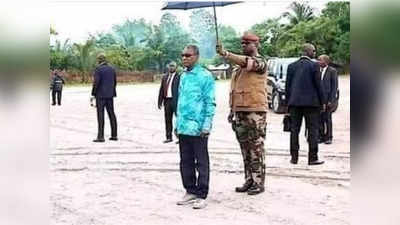 राष्ट्रपति के पीछे छाता पकड़कर खड़े होने वाले ने बदल दी गिनी की किस्मत, बंदूक के दम पर तख्तापलट